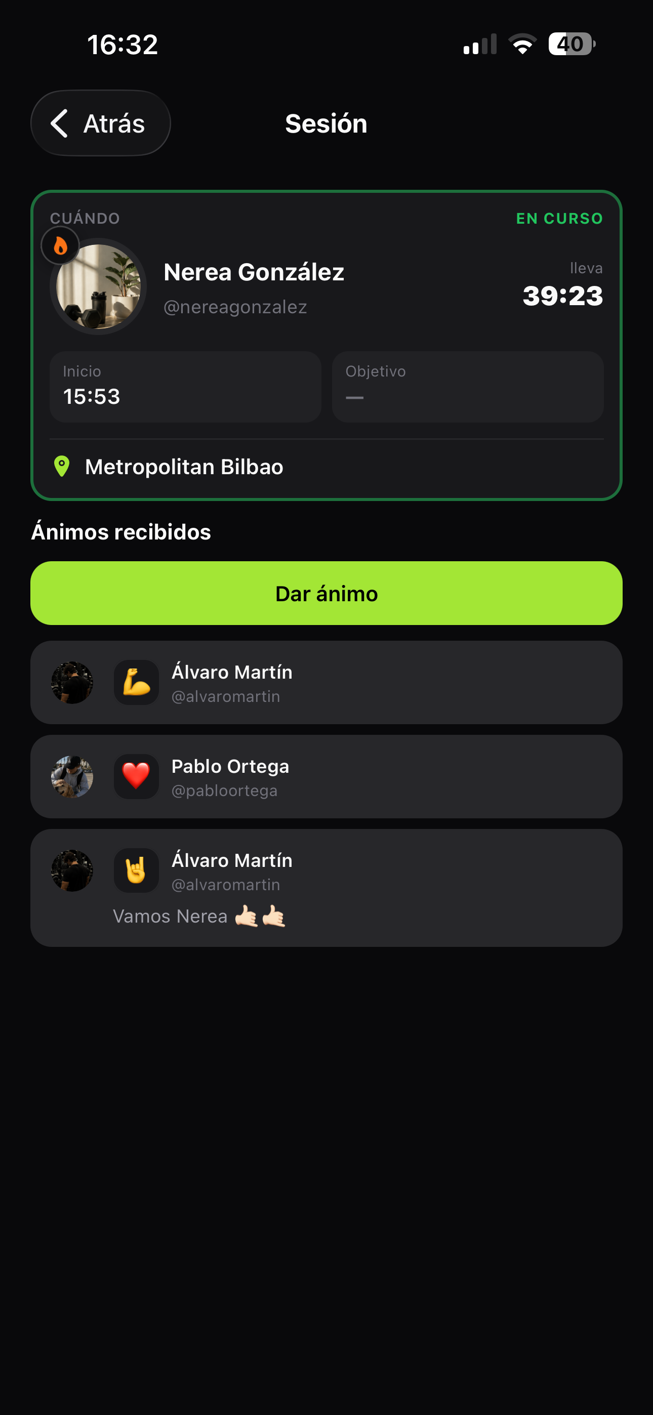 Ánimos recibidos — Tu gente, contigo